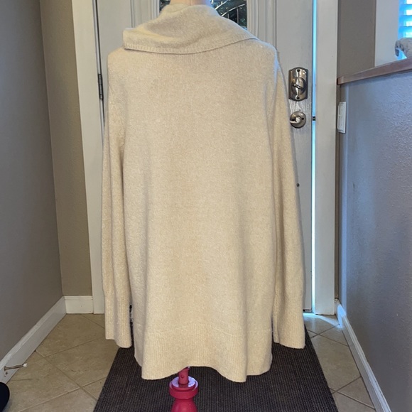 DKNY Jeans Cowl Neck Tunic Length Sweater - Picture 2 of 4